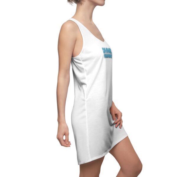 Divine Feminine - White - Women's Cut & Sew Racerback Dress - Image 5