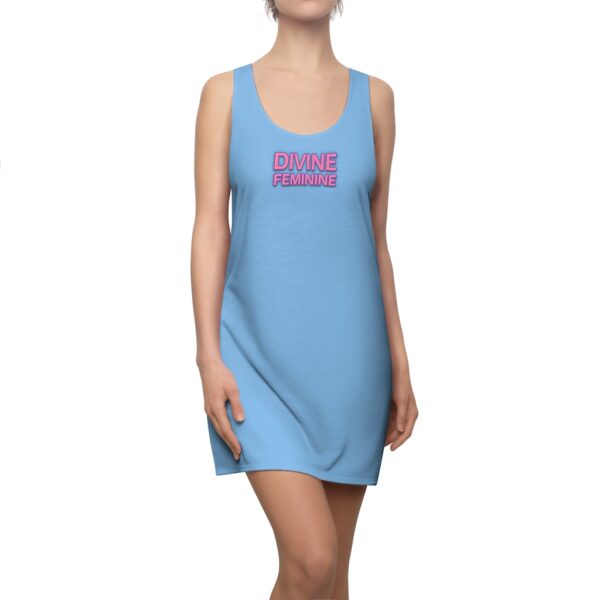 Divine Feminine - Light Blue - Women's Cut & Sew Racerback Dress