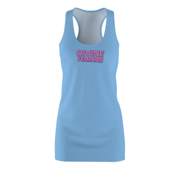 Divine Feminine - Light Blue - Women's Cut & Sew Racerback Dress - Image 2