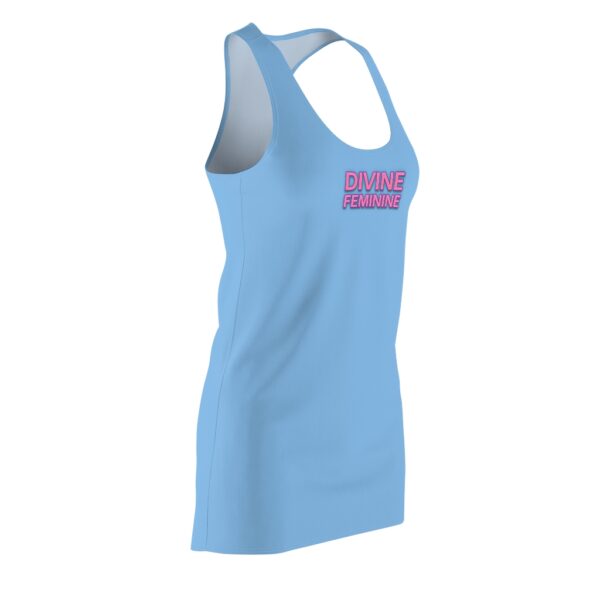 Divine Feminine - Light Blue - Women's Cut & Sew Racerback Dress - Image 3