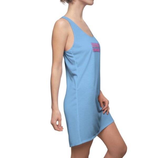 Divine Feminine - Light Blue - Women's Cut & Sew Racerback Dress - Image 5