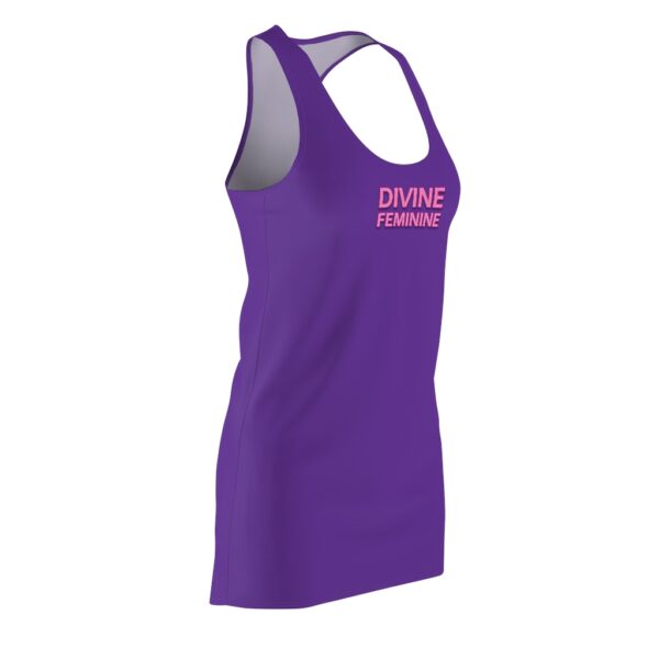 Divine Feminine - Purple - Women's Cut & Sew Racerback Dress - Image 3
