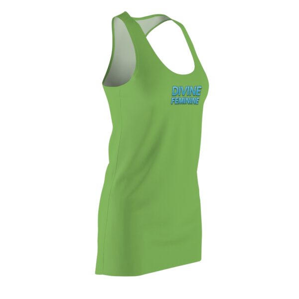 Divine Feminine - Green - Women's Cut & Sew Racerback Dress - Image 3