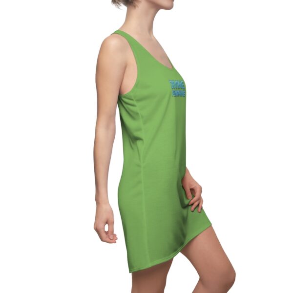 Divine Feminine - Green - Women's Cut & Sew Racerback Dress - Image 5