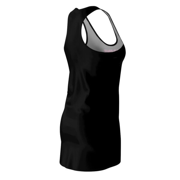 Divine Feminine - Black w/ Pink Logo - Women's Cut & Sew Racerback Dress - Image 4