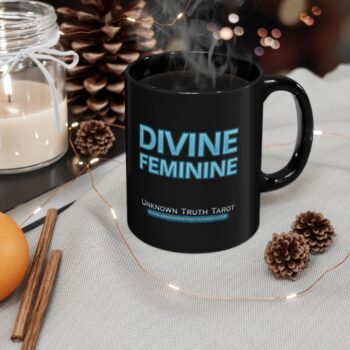 Divine Feminine - Black Ceramic Mug 11oz by Unknown Truth Tarot