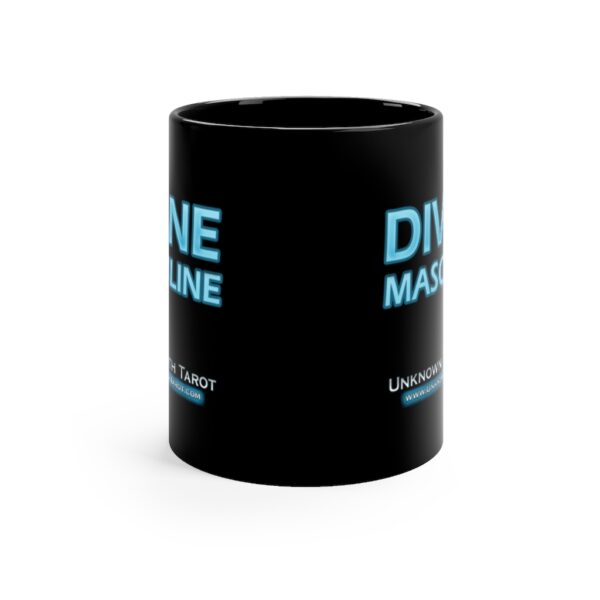 Divine Masculine - Black Ceramic Mug 11oz by Unknown Truth Tarot - Image 2