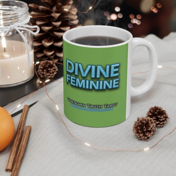 Divine Feminine - Green Ceramic Mug 11oz by Unknown Truth Tarot