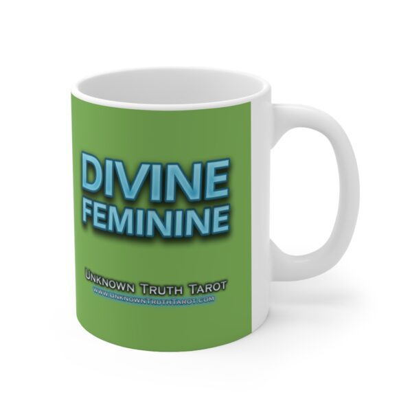 Divine Feminine - Green Ceramic Mug 11oz by Unknown Truth Tarot - Image 4