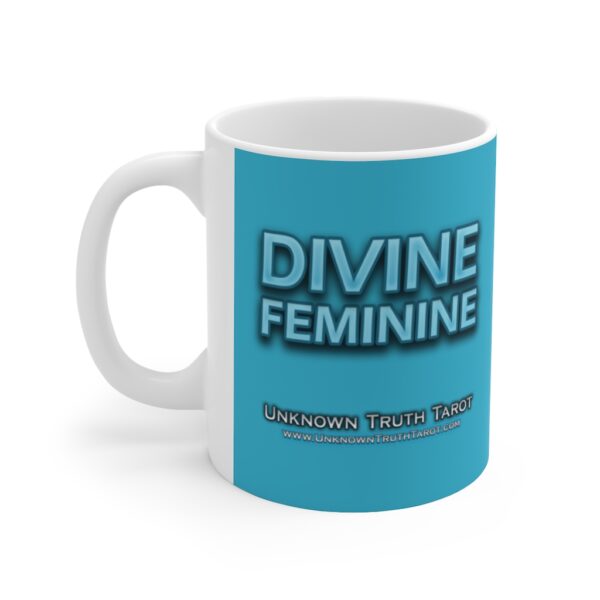 Divine Feminine - Baby Blue Ceramic Mug 11oz by Unknown Truth Tarot - Image 3