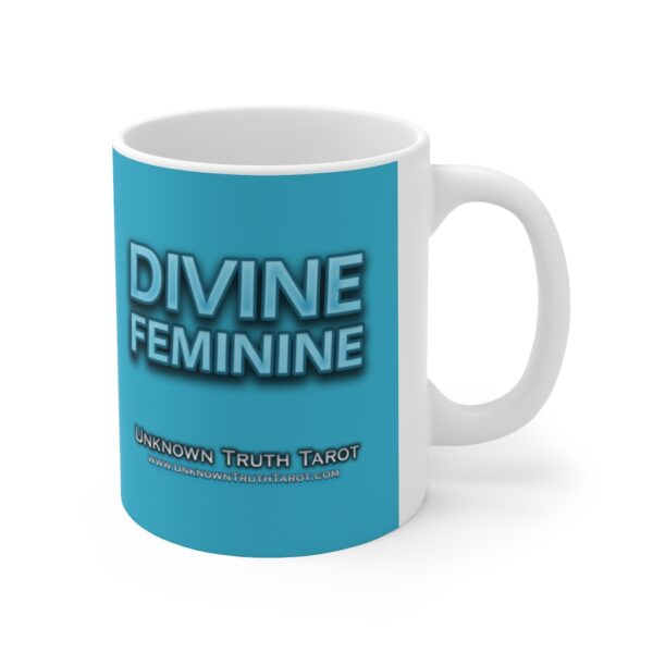 Divine Feminine - Baby Blue Ceramic Mug 11oz by Unknown Truth Tarot - Image 4