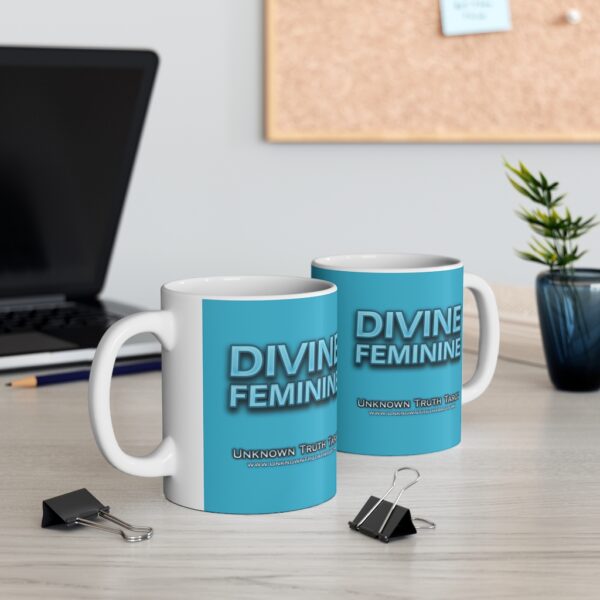 Divine Feminine - Baby Blue Ceramic Mug 11oz by Unknown Truth Tarot - Image 5