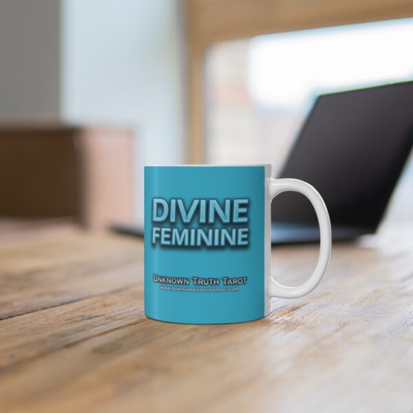 Divine Feminine - Baby Blue Ceramic Mug 11oz by Unknown Truth Tarot - Image 6
