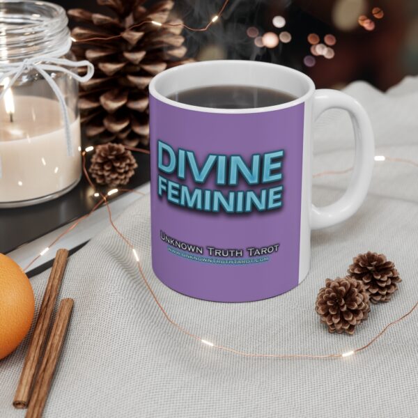 Divine Feminine - Lavender Ceramic Mug 11oz by Unknown Truth Tarot