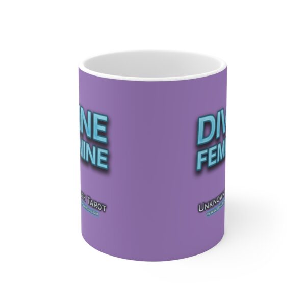 Divine Feminine - Lavender Ceramic Mug 11oz by Unknown Truth Tarot - Image 2