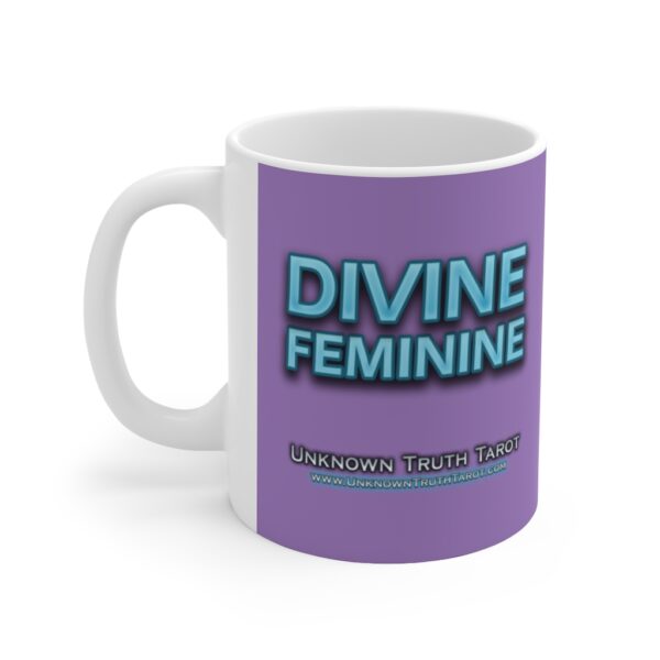 Divine Feminine - Lavender Ceramic Mug 11oz by Unknown Truth Tarot - Image 3
