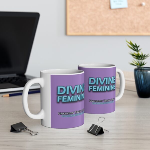 Divine Feminine - Lavender Ceramic Mug 11oz by Unknown Truth Tarot - Image 5