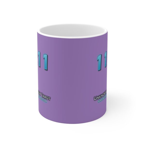 11:11 - Angel Number Collection - Lavender Ceramic Mug 11oz - Image 2