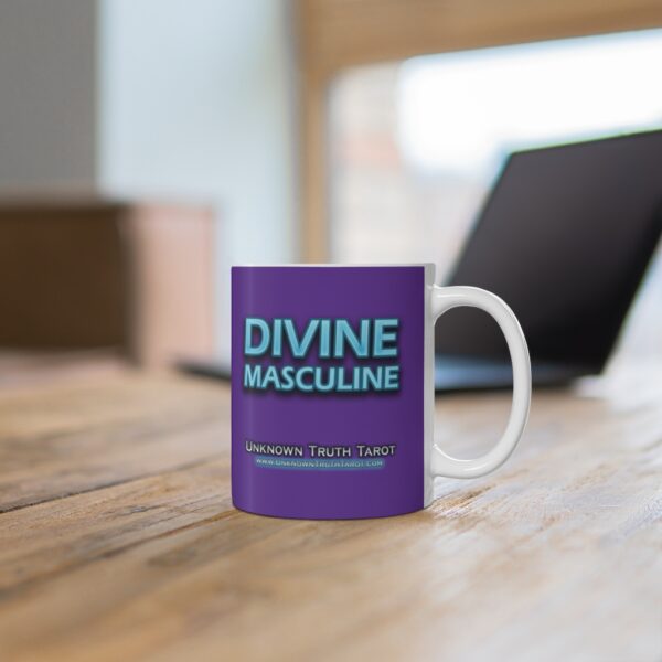 Divine Masculine - Deep Purple Ceramic Mug 11oz by Unknown Truth Tarot