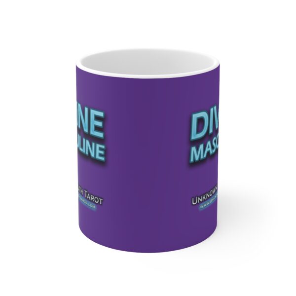 Divine Masculine - Deep Purple Ceramic Mug 11oz by Unknown Truth Tarot - Image 2