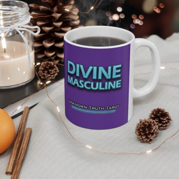 Divine Masculine - Deep Purple Ceramic Mug 11oz by Unknown Truth Tarot - Image 5