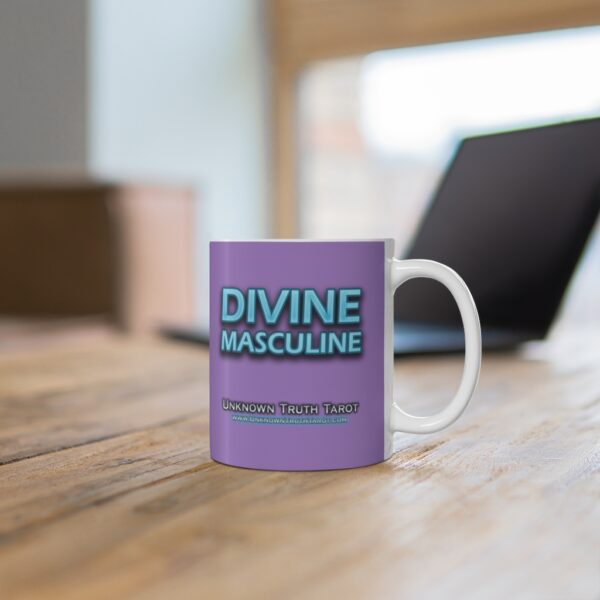 Divine Masculine - Lavender Ceramic Mug 11oz by Unknown Truth Tarot