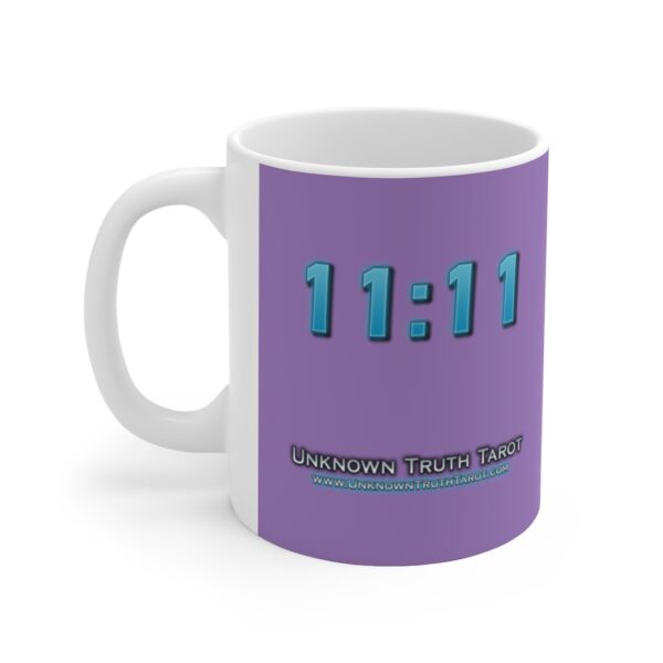 11:11 - Angel Number Collection - Lavender Ceramic Mug 11oz - Image 3