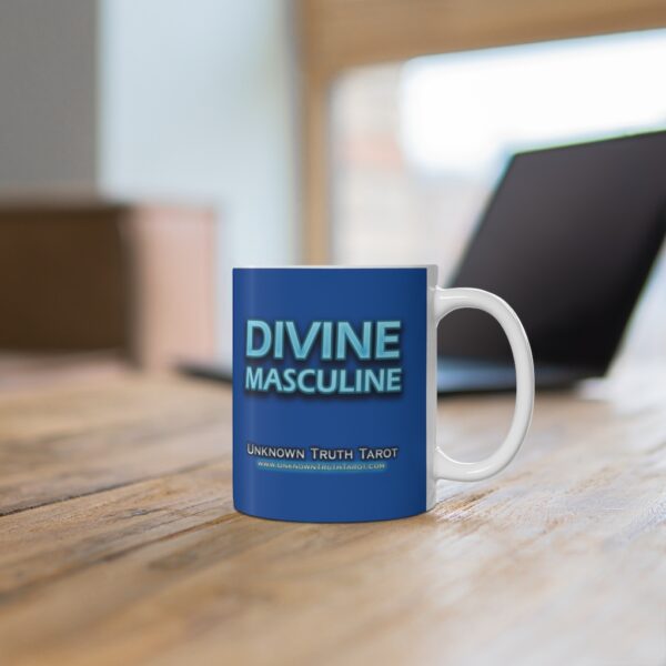 Divine Masculine - Royal Blue Ceramic Mug 11oz by Unknown Truth Tarot