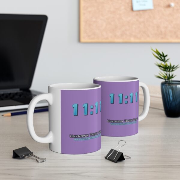 11:11 - Angel Number Collection - Lavender Ceramic Mug 11oz - Image 5