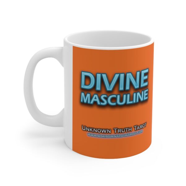 Divine Masculine - Orange Ceramic Mug 11oz by Unknown Truth Tarot - Image 3