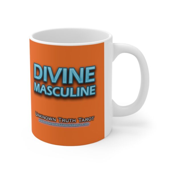 Divine Masculine - Orange Ceramic Mug 11oz by Unknown Truth Tarot - Image 4