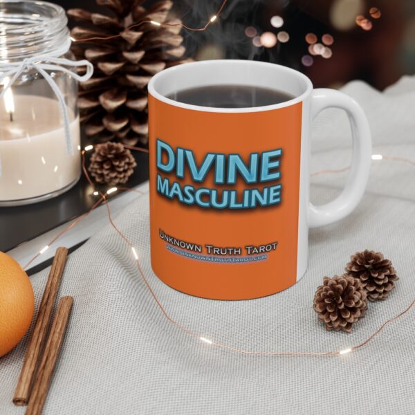 Divine Masculine - Orange Ceramic Mug 11oz by Unknown Truth Tarot - Image 5