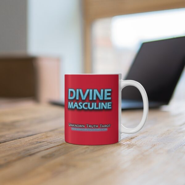 Divine Masculine - Crimson Ceramic Mug 11oz by Unknown Truth Tarot