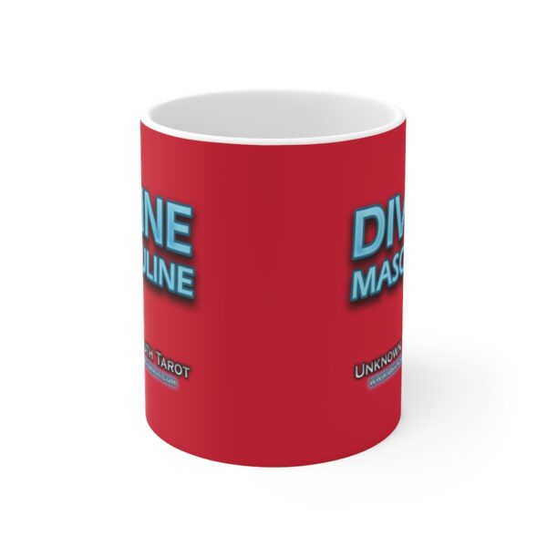 Divine Masculine - Crimson Ceramic Mug 11oz by Unknown Truth Tarot - Image 2