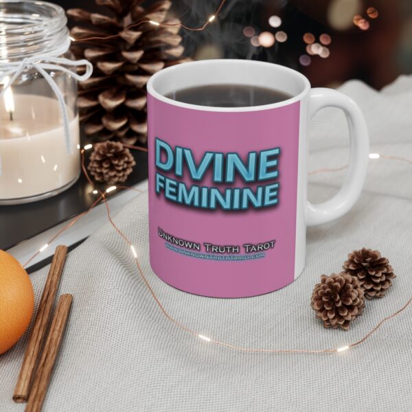 Divine Feminine - Pink Ceramic Mug 11oz by Unknown Truth Tarot