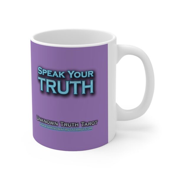 Speak Your Truth - Lavender Ceramic Mug 11oz by Unknown Truth Tarot