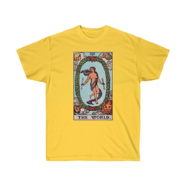 The World - Major Arcana Collection - Unisex Ultra Cotton Tee by Unknown Truth Tarot - Image 11