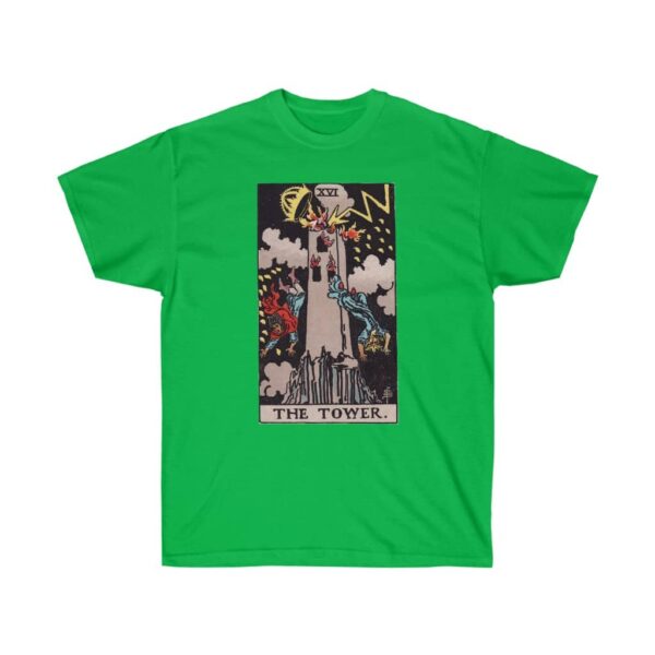 The Tower - Major Arcana Collection - Unisex Ultra Cotton Tee by Unknown Truth Tarot - Image 11