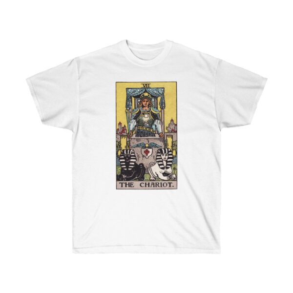 The Chariot - Major Arcana Collection - Unisex Ultra Cotton Tee by Unknown Truth Tarot - Image 3