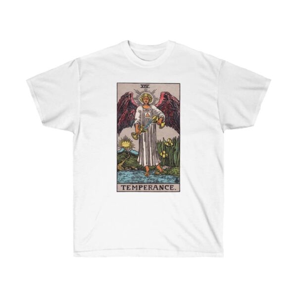 Temperance - Major Arcana Collection - Unisex Ultra Cotton Tee by Unknown Truth Tarot - Image 3