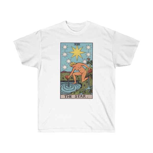 The Star - Major Arcana Collection - Unisex Ultra Cotton Tee by Unknown Truth Tarot - Image 3