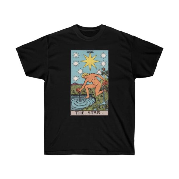 The Star - Major Arcana Collection - Unisex Ultra Cotton Tee by Unknown Truth Tarot - Image 5