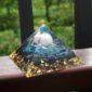 9-5CM-Large-Rose-Quartz-Sphere-Orgone-Pyramid-with-Obsidian-Crystal-Energy-Healing-Chakra-Reiki-Orgonite-5