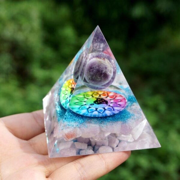 Amethyst-Crystal-Sphere-Chakra-Orgonite-Pyramid-with-Kunzite-Stone-Reiki-Energy-Orgone-Collection-EMF-Protection-Meditation-3 Amethyst-Crystal-Sphere-Chakra-Orgonite-Pyramid-with-Kunzite-Stone-Reiki-Energy-Orgone-Collection-EMF-Protection-Meditation-3