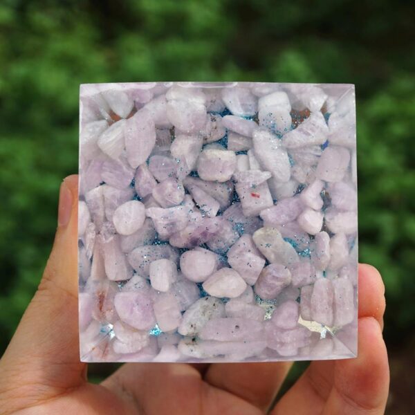 Amethyst-Crystal-Sphere-Chakra-Orgonite-Pyramid-with-Kunzite-Stone-Reiki-Energy-Orgone-Collection-EMF-Protection-Meditation-5 Amethyst-Crystal-Sphere-Chakra-Orgonite-Pyramid-with-Kunzite-Stone-Reiki-Energy-Orgone-Collection-EMF-Protection-Meditation-5