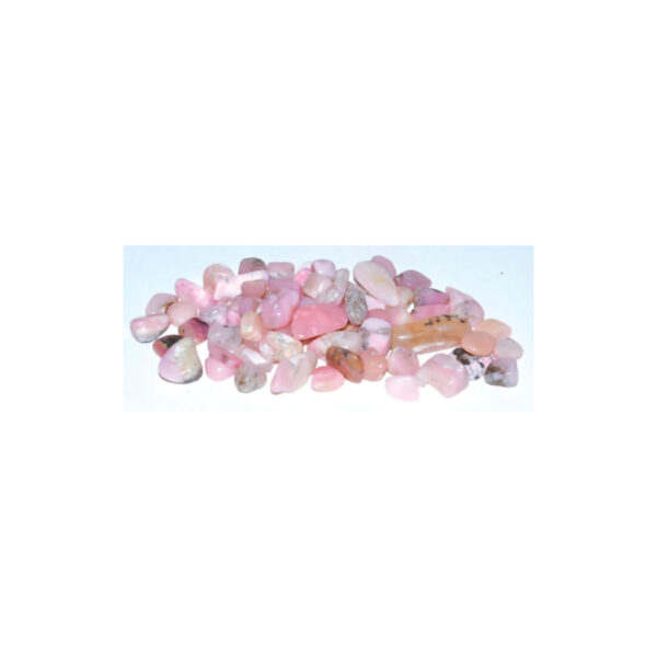 1 lb Pink Opal Tumbled Chips 7-9mm