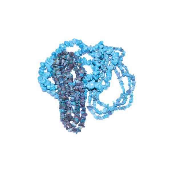 32" Turquoise Color Chip Necklace