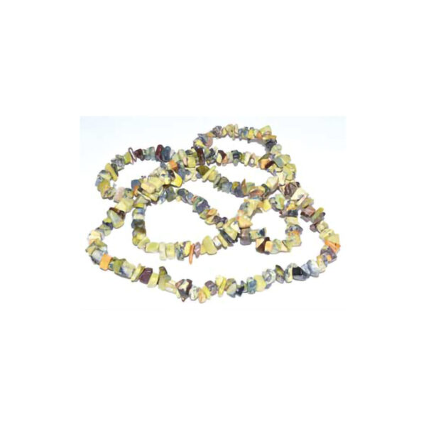 32" Yellow Turquoise Chip Necklace