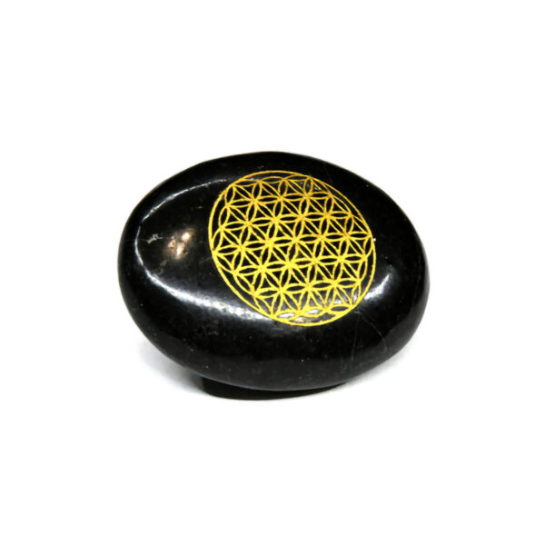 Tourmaline Flower of Life Palm Stone