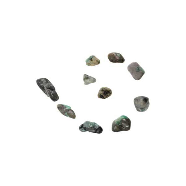 1 lb Emerald tumbled stones
